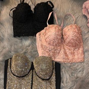 Caged Brallete bundle! All size large-XL